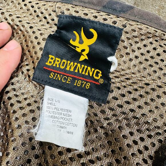 Browning Camo Vest Men’s Size L Hunting Outdoor - Picture 7 of 11